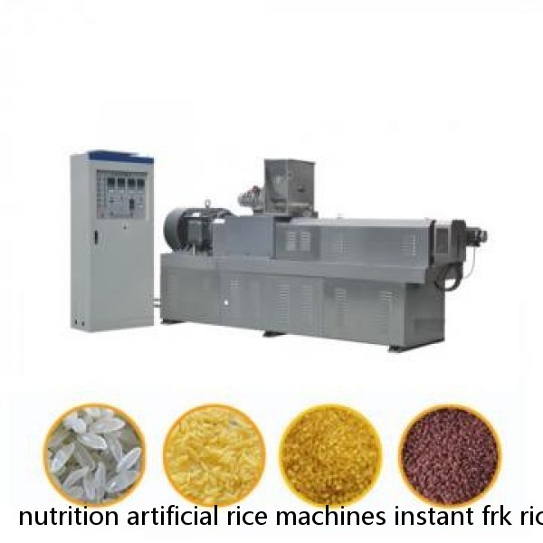 nutrition artificial rice machines instant frk rice processing line making equipment factory