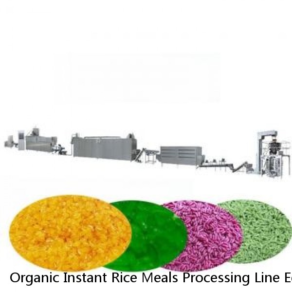 Organic Instant Rice Meals Processing Line Equipment Micronutrient Fortified Rice Processing Machines Plant